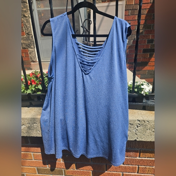 Blue Sleeveless Top - Picture 2 of 4